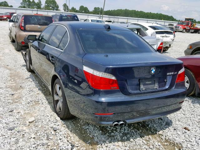 WBANV13518CZ50931 - 2008 BMW 528 XI BLUE photo 3