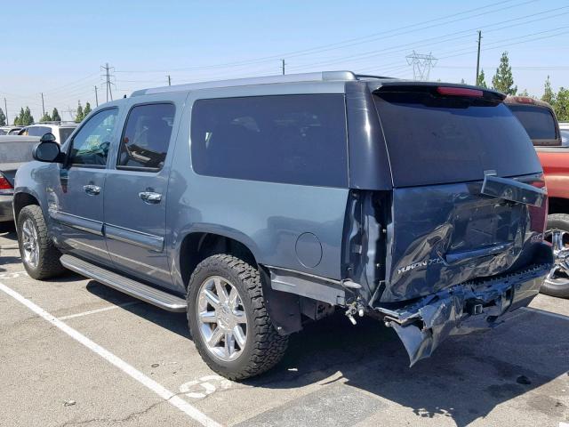 1GKFK66827J218695 - 2007 GMC YUKON XL D BLUE photo 3