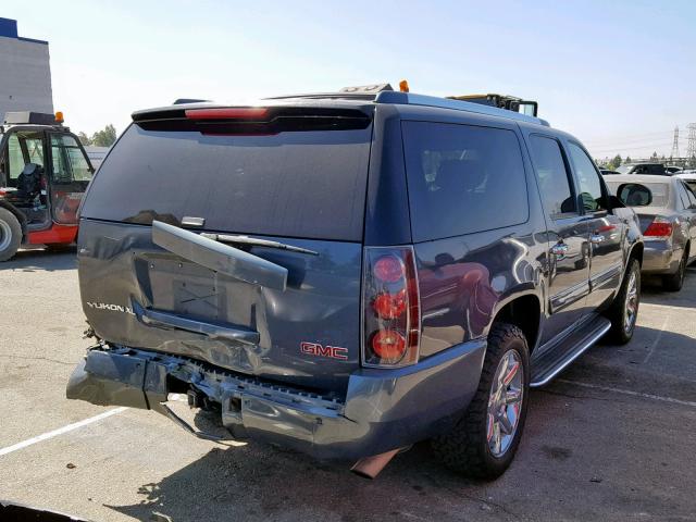 1GKFK66827J218695 - 2007 GMC YUKON XL D BLUE photo 4