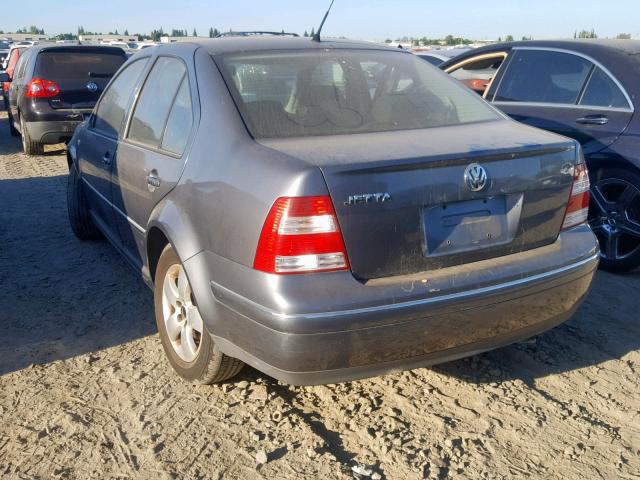 3VWSA69M45M074506 - 2005 VOLKSWAGEN JETTA GLS GRAY photo 3