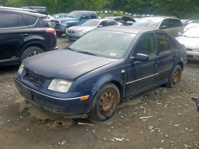 3VWRK69M25M026076 - 2005 VOLKSWAGEN JETTA GL BLUE photo 2