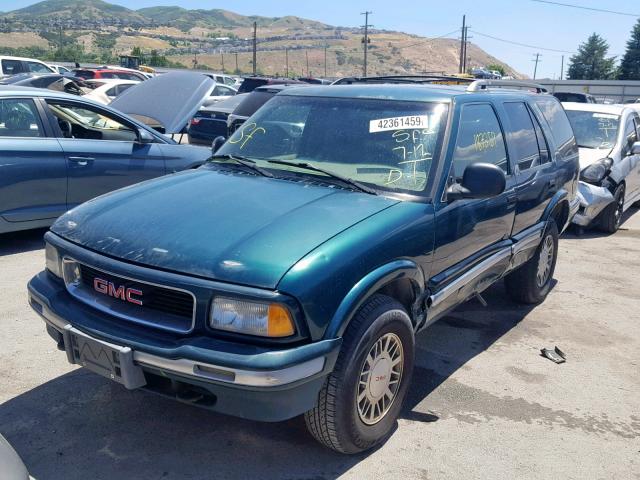 1GKDT13WXV2557657 - 1997 GMC JIMMY GREEN photo 2