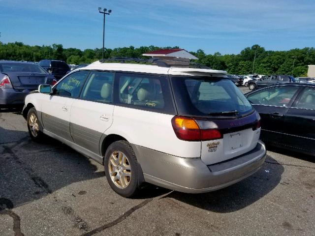 4S3BH686317678067 - 2001 SUBARU LEGACY OUT WHITE photo 3