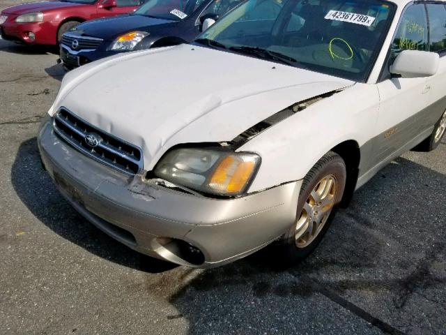 4S3BH686317678067 - 2001 SUBARU LEGACY OUT WHITE photo 9