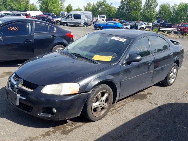 1B3EL46X55N559631 - 2005 DODGE STRATUS SX BLACK photo 2