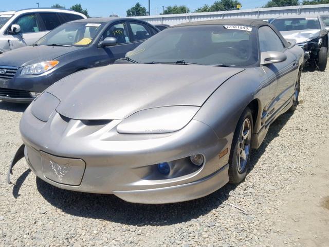 2G2FS32K212130273 - 2001 PONTIAC FIREBIRD GRAY photo 2