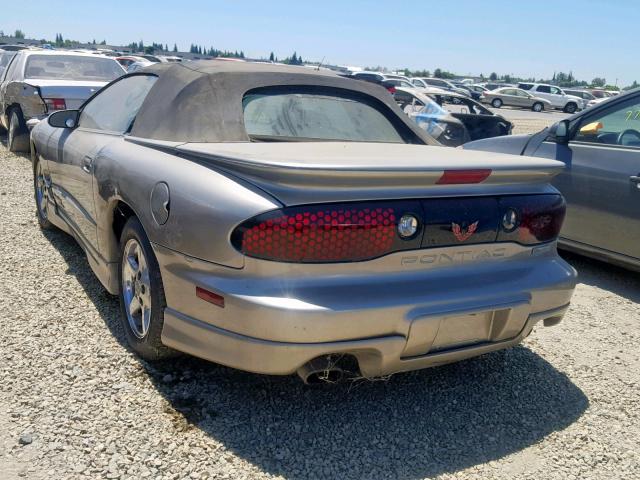 2G2FS32K212130273 - 2001 PONTIAC FIREBIRD GRAY photo 3