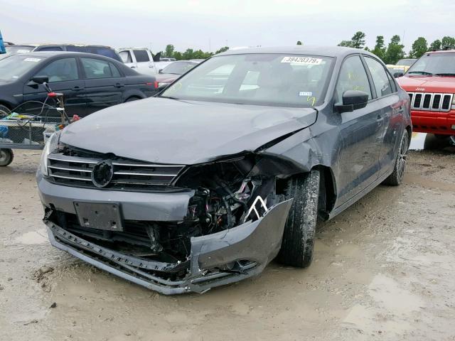 3VWD17AJ6GM254430 - 2016 VOLKSWAGEN JETTA SPOR GRAY photo 2