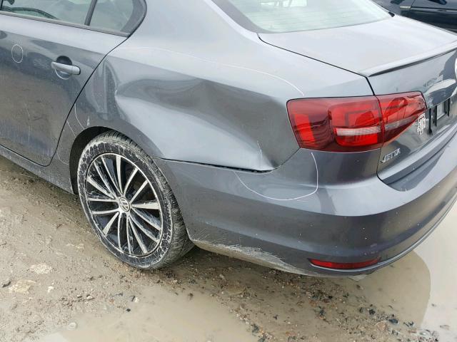 3VWD17AJ6GM254430 - 2016 VOLKSWAGEN JETTA SPOR GRAY photo 9