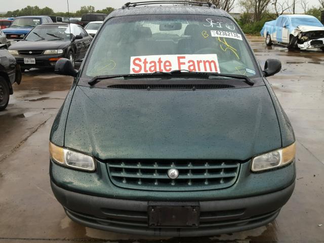 2P4GP45G7XR132174 - 1999 PLYMOUTH VOYAGER SE GREEN photo 9