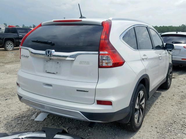 5J6RM3H97FL020389 - 2015 HONDA CR-V TOURI WHITE photo 4