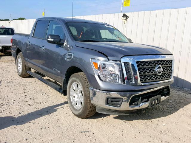 1N6AA1EJ3HN543038 - 2017 NISSAN TITAN S GRAY photo 1