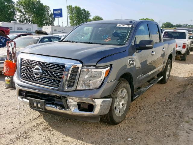 1N6AA1EJ3HN543038 - 2017 NISSAN TITAN S GRAY photo 2