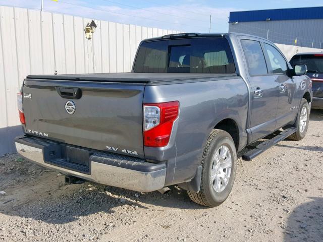 1N6AA1EJ3HN543038 - 2017 NISSAN TITAN S GRAY photo 4