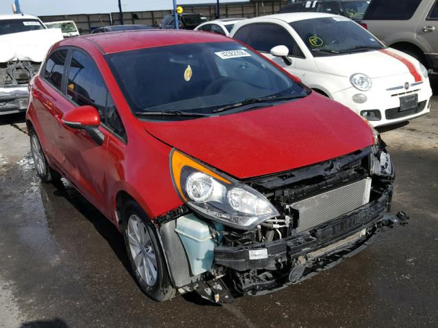 KNADN5A39C6011036 - 2012 KIA RIO EX RED photo 1