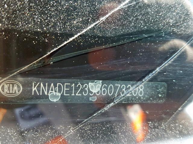 KNADE123966073208 - 2006 KIA RIO SILVER photo 10