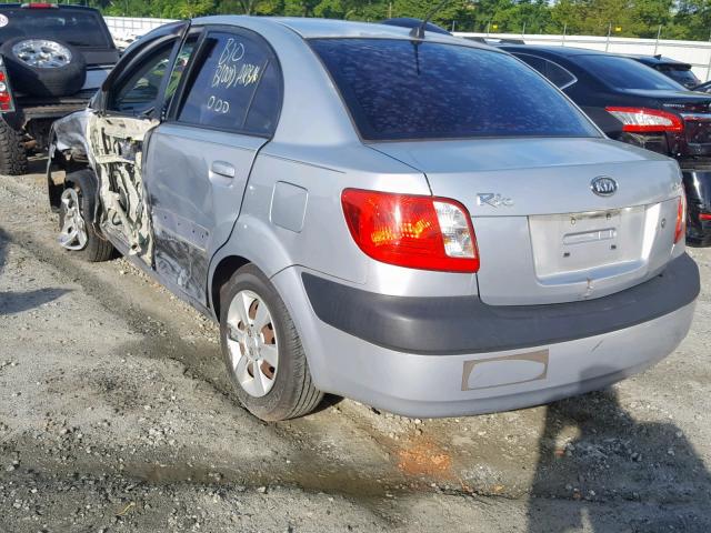 KNADE123966073208 - 2006 KIA RIO SILVER photo 3