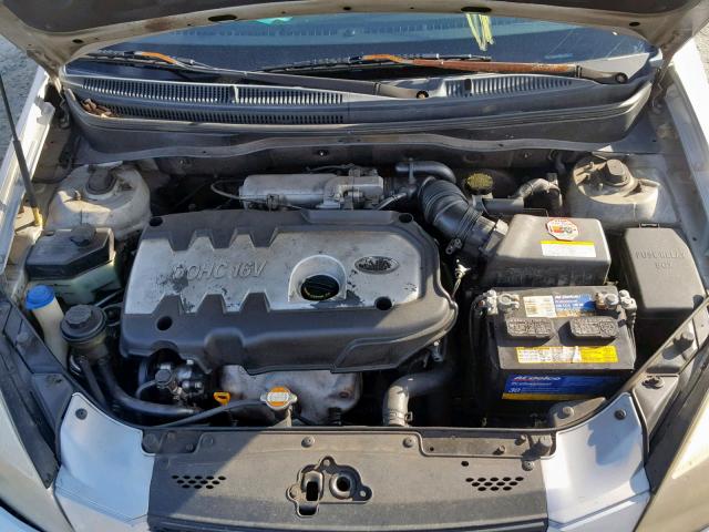 KNADE123966073208 - 2006 KIA RIO SILVER photo 7