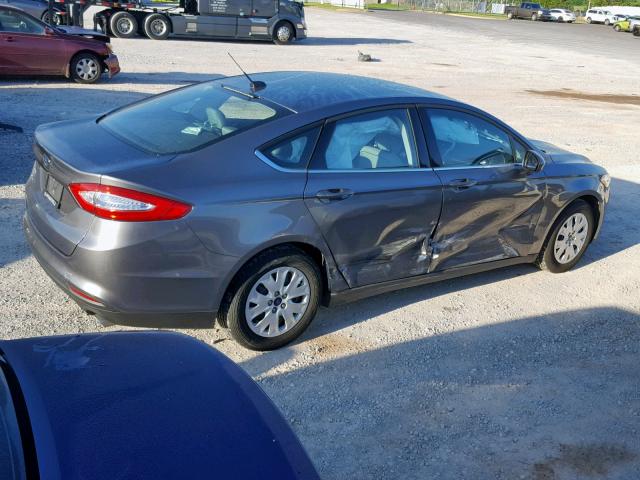 3FA6P0G7XER355277 - 2014 FORD FUSION S GRAY photo 9