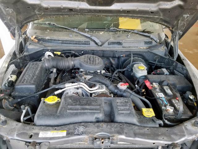 1B7HL48Z02S602392 - 2002 DODGE DAKOTA QUA GRAY photo 7