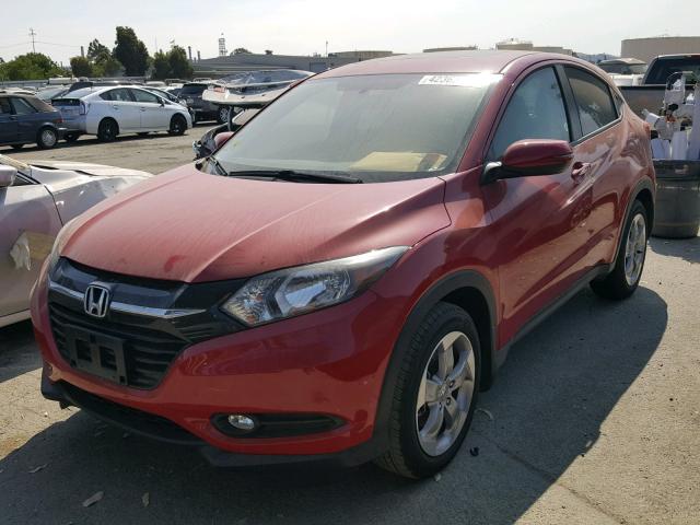 3CZRU5H57HM721993 - 2017 HONDA HR-V EX RED photo 2