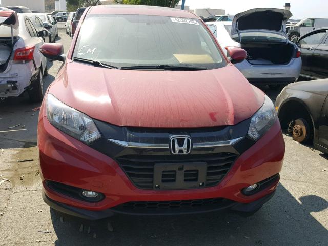 3CZRU5H57HM721993 - 2017 HONDA HR-V EX RED photo 9