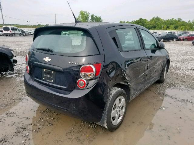 1G1JA6SH9D4115887 - 2013 CHEVROLET SONIC LS BLACK photo 4