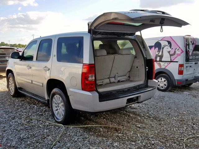 1GNSKDFJ0BR164669 - 2011 CHEVROLET TAHOE HYBR SILVER photo 3