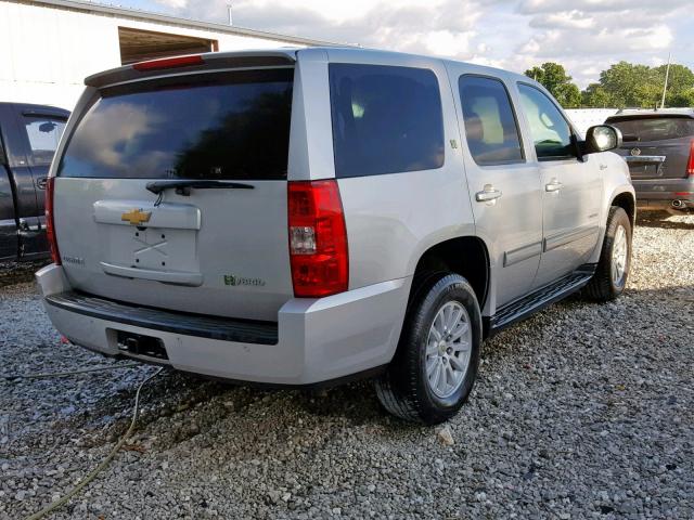 1GNSKDFJ0BR164669 - 2011 CHEVROLET TAHOE HYBR SILVER photo 4