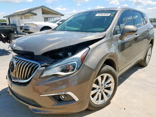 LRBFXBSA7HD125636 - 2017 BUICK ENVISION E BROWN photo 2