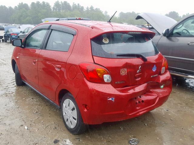 ML32A3HJ5FH046490 - 2015 MITSUBISHI MIRAGE DE RED photo 3