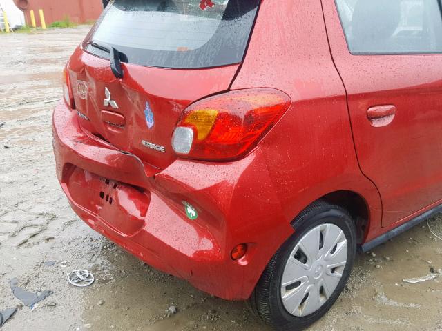 ML32A3HJ5FH046490 - 2015 MITSUBISHI MIRAGE DE RED photo 9