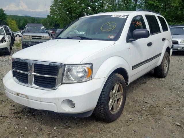 1D8HB48P47F583459 - 2007 DODGE DURANGO SL WHITE photo 2