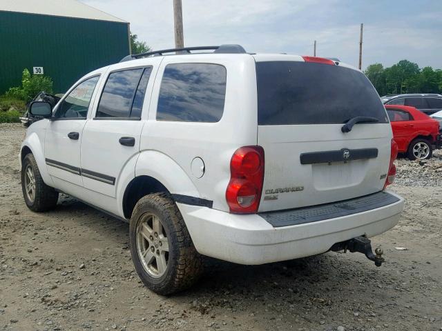 1D8HB48P47F583459 - 2007 DODGE DURANGO SL WHITE photo 3