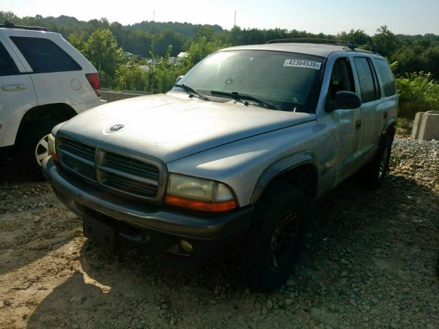 1B4HS38N52F176134 - 2002 DODGE DURANGO SP SILVER photo 2