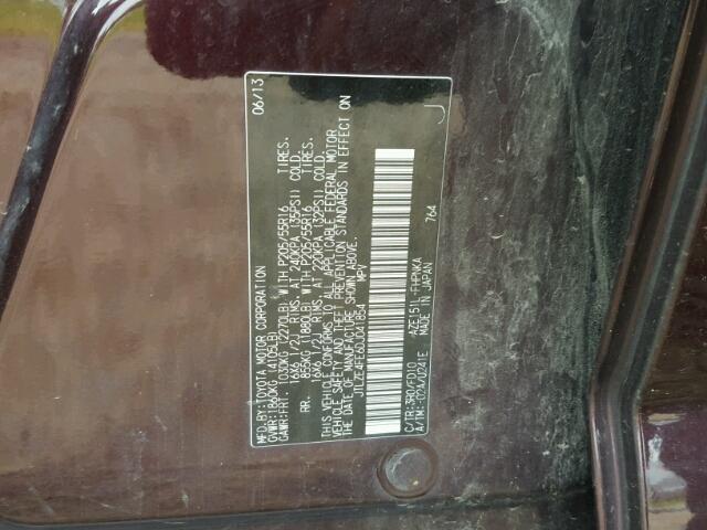 JTLZE4FE6DJ041854 - 2013 TOYOTA SCION XB Күлгін фото 10