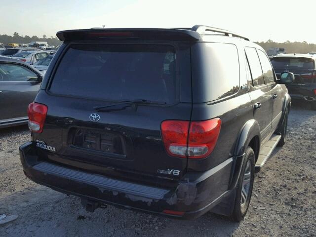 5TDZT38A96S276003 - 2006 TOYOTA SEQUOIA LI BLACK photo 4