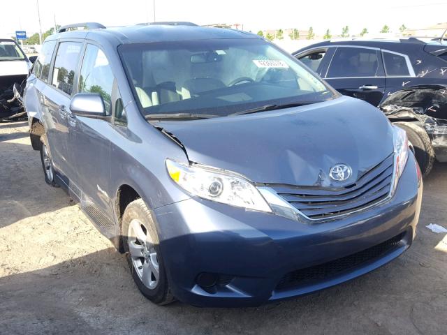 5TDKK3DC0GS765421 - 2016 TOYOTA SIENNA LE BLUE photo 1