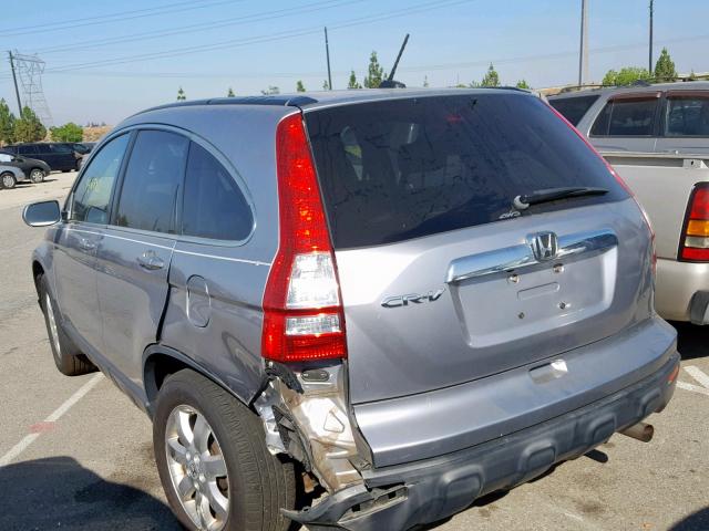 JHLRE48727C092368 - 2007 HONDA CR-V EXL SILVER photo 3