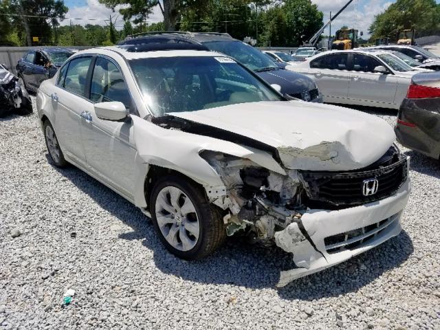 5KBCP3F8XAB014967 - 2010 HONDA ACCORD EXL WHITE photo 1