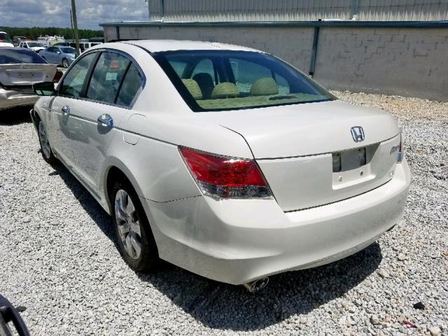 5KBCP3F8XAB014967 - 2010 HONDA ACCORD EXL WHITE photo 3