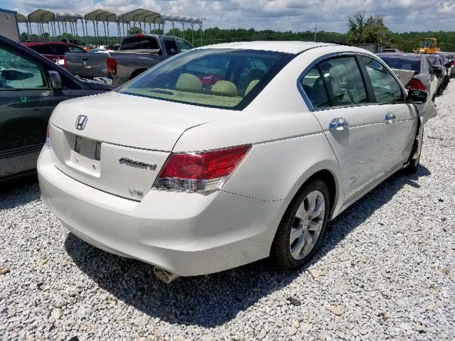 5KBCP3F8XAB014967 - 2010 HONDA ACCORD EXL WHITE photo 4