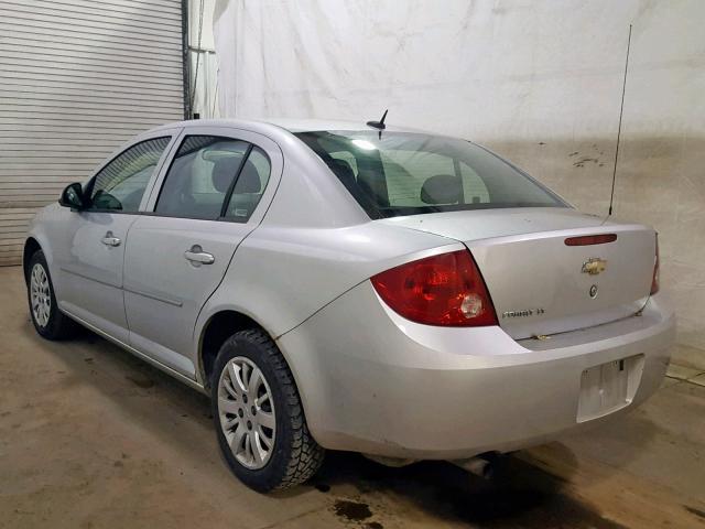 1G1AD5F55A7120385 - 2010 CHEVROLET COBALT 1LT SILVER photo 3