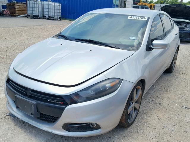 1C3CDFBA0DD337345 - 2013 DODGE DART SXT SILVER photo 2