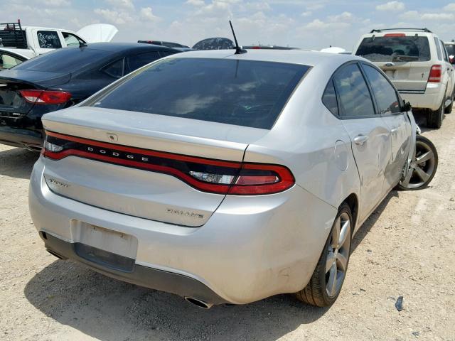 1C3CDFBA0DD337345 - 2013 DODGE DART SXT SILVER photo 4