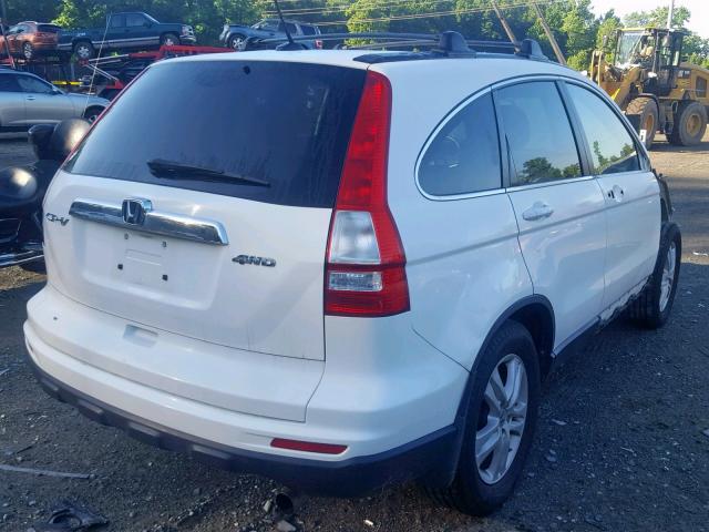 5J6RE4H79BL066284 - 2011 HONDA CR-V EXL WHITE photo 4