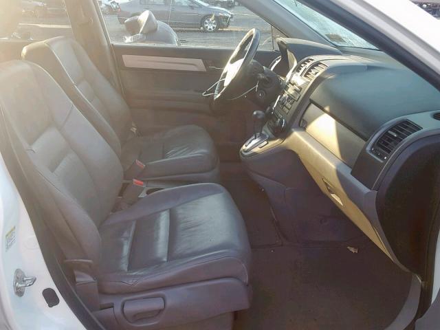 5J6RE4H79BL066284 - 2011 HONDA CR-V EXL WHITE photo 5