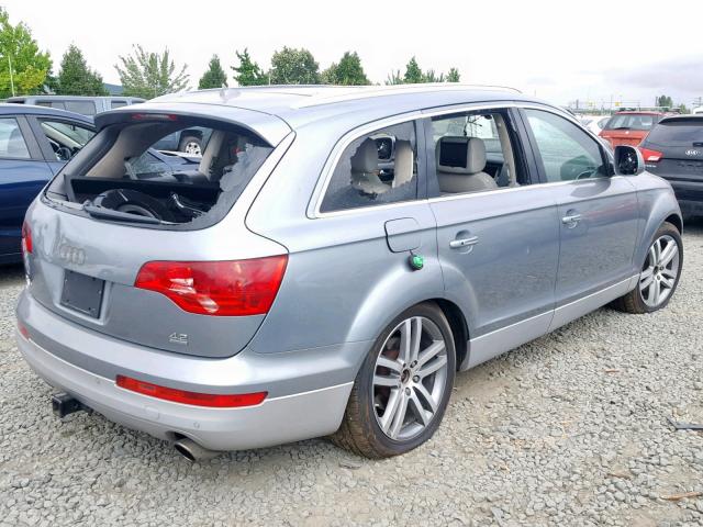 WA1BV94L88D022152 - 2008 AUDI Q7 4.2 QUA SILVER photo 4