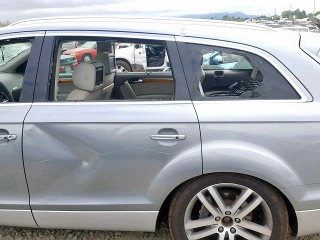 WA1BV94L88D022152 - 2008 AUDI Q7 4.2 QUA SILVER photo 9