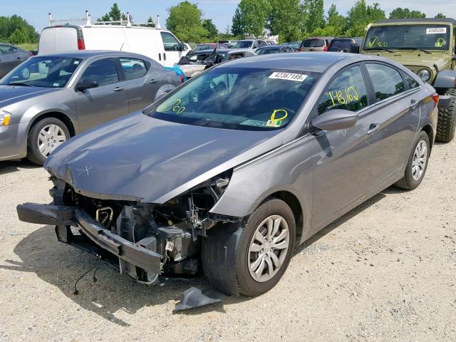 5NPEB4AC6BH066249 - 2011 HYUNDAI SONATA GLS GRAY photo 2